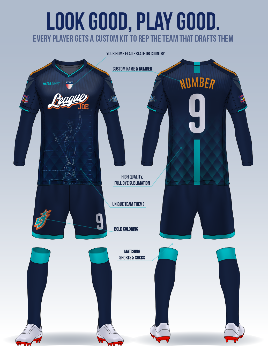 Custom Team Jerseys League Joe Swag Shop