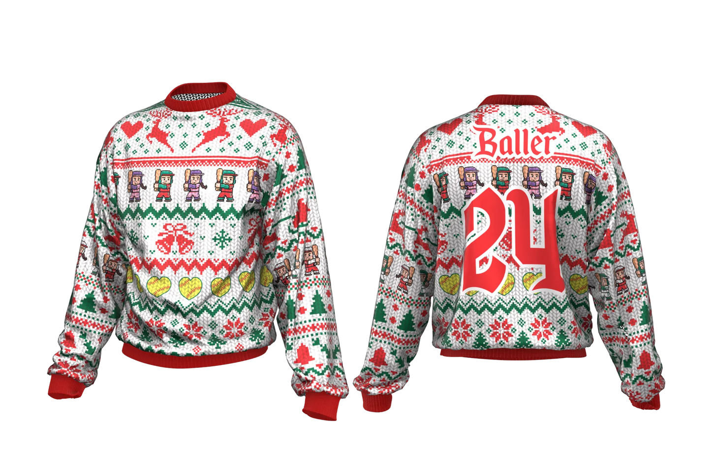 Softball Ugly Christmas Sweater