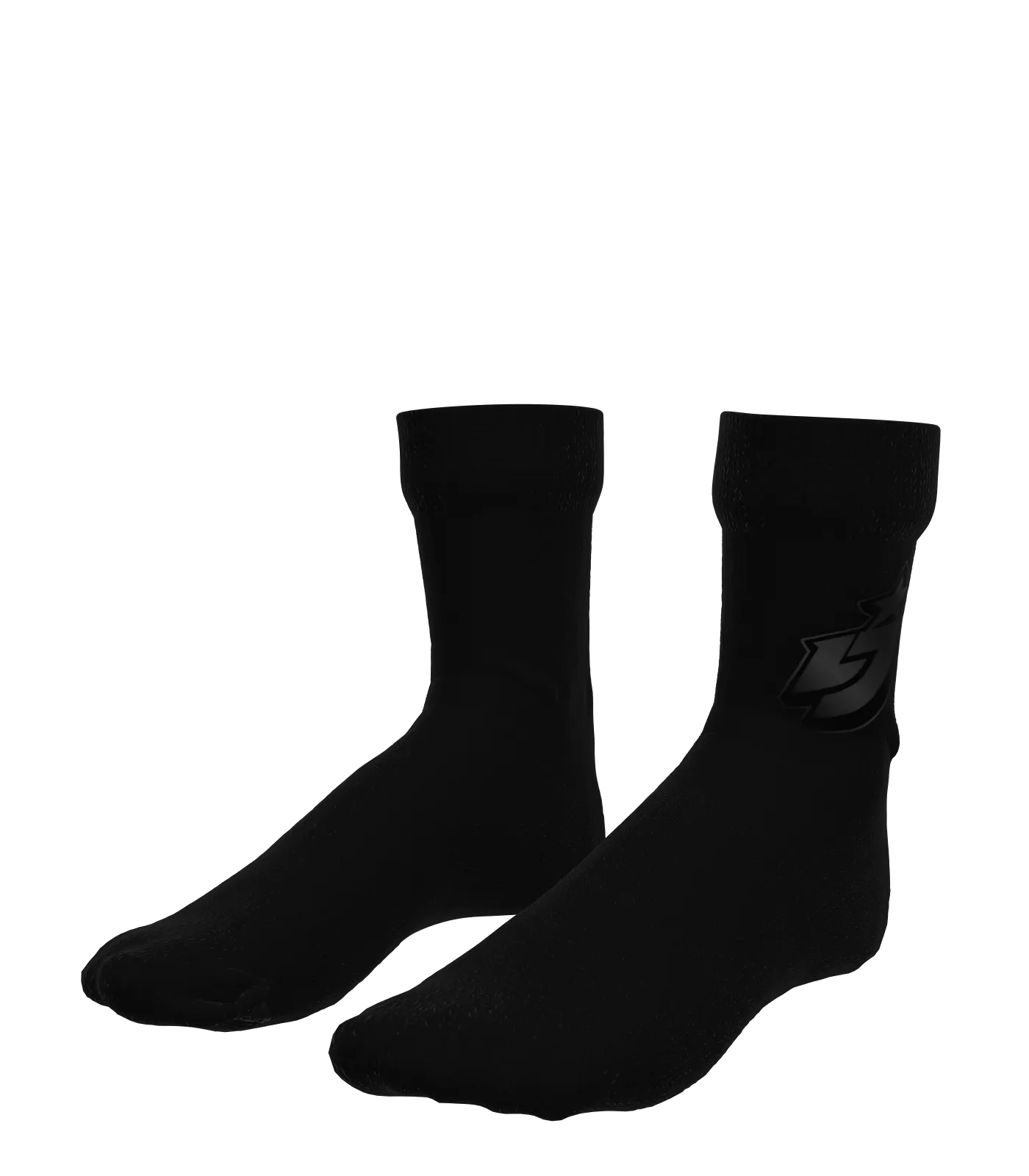 Blacked Out Crew Socks