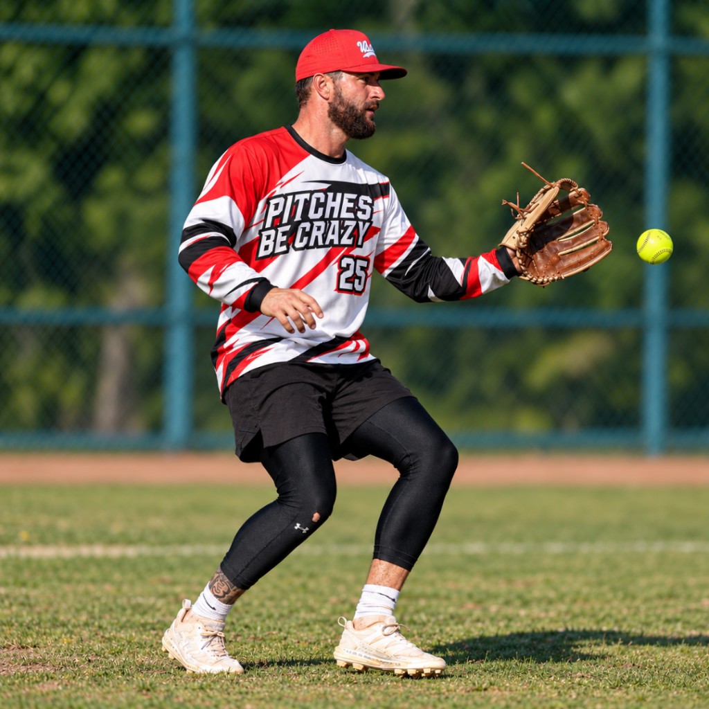 Long Sleeve Jersey — custom Softball design